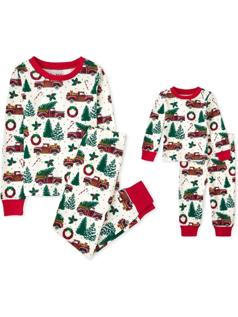 Cozy Family Matching Christmas Pajama Sets for Kids & Adults, Soft Cotton